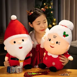 豪華な人形2350cmかわいいサンタクロース雪だるまエルクおばあちゃんおもちゃクリスマス装飾塗りつぶされたソフトベビーギフト231115