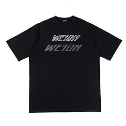 패션 여자 남자 디자이너 티셔츠 we11done t 셔츠 고급 티 tshirts we11done 남자 여자 짧은 슬리브 티셔츠 welldone 여름 502 587