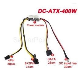 Kable komputerowe Złącza S 12V DC-ATX-400W Przełącznik wyjściowy Tryb wysokiej mocy dla PC ATX 24Pin PICO PSU Car Mini Itx DC do GPU Drop DH64V
