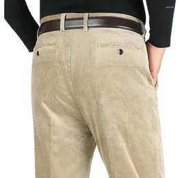 Men's Pants ICPANS Corduroy Men Trousers Straight Loose Autumn Casual High Waist S Strousers Size 40 42 44