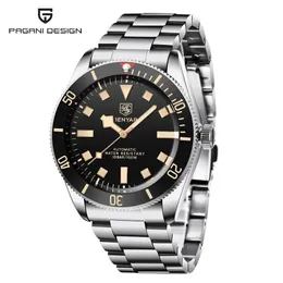 Inne zegarki Benyar Men S Mechanical Automatic BB58 Sport Watch For Men 2023 Wodoodporna stal nierdzewna wodoodporna Busines