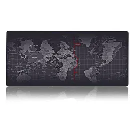 Mouse Pads Pulso Restos Pad Tapete de Jogo Extra Grande Mapa do Mundo Mousepad Tapetes de Computador Anti-Slip Borracha Natural com Borda de Bloqueio Olclu Dr Dhwaw