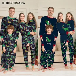 Passende Familien-Outfits, Dinosaurier-Familien-Pyjama-Set, Kinder-Mama-Papa-Hund-Pyjama-Set, Halloween, Weihnachten, Eltern und Kinder, eng anliegender Strampler 231116