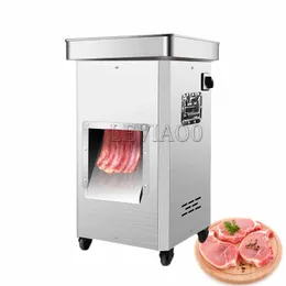 Fatiador de carne elétrico 300 kg/h, lâminas de aço inoxidável de 3mm, moedor de carne, cozinha automática, eletrodomésticos, comercial