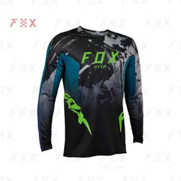 2023T-shirt da uomo 2022 Motocross Mountain Enduro Abbigliamento da bici Bicicletta Moto Downhill T-shirt http fox Donna Uomo Maglia da ciclismo MTB Camicie BMX teamQ23