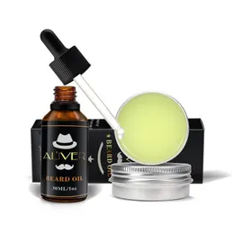 Affein Aliver Naturalny organiczny brodę olej w wosku Balm Produkty do włosów odżywka do miękkiego nawilżania opieki zdrowotnej Dostawa DHPN6