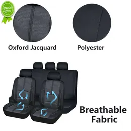 2023 Upgrade Universal Atmungsaktives Polyester Oxford Jacquard Nähte Autositzbezüge Set Kissenschutz Zubehör