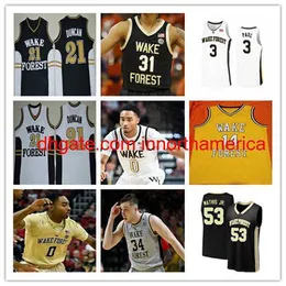 NCAA Wake WF Forest Demon Deacons Баскетбольная майка Алондес Уильямс Джейк ЛаРавиа Дайвиен Уильямсон Дункан Пол Кэмерон Хилдрет Мэтью Марш Хадим Сай Хилдрет