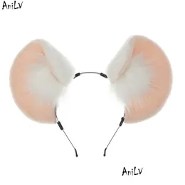 Diğer Moda Aksesuarları Saç Aksesuarları Ani Partisi Sevimli Fare Peluş Kulaklar Kafa Bandı Kafası Cosplay 230628 Damla Teslimat Moda Acce DH8LG
