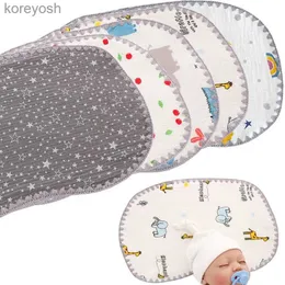 Pillows New 10-layer cotton newborn baby flat pillow newborn baby small pillow towel 25*40cmL231116