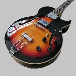 Classic jazz guitar, made of high quality hollow professional, good tone, comfortable feel and free home delivery 258