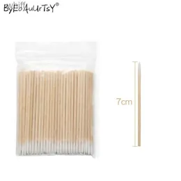 Cotton Swab 300pcs Disposable Small Size Lint Free Micro Brushes Wood Buds Swabs Eyelash Extension Glue Removing ToolsL231117