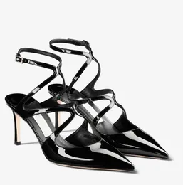 sophisticated Sandale stiletto Shoes AZIA PUMP sandals sandals women crepe perched strappy ankle heels Summer High BIG SIZE EURO 35-43