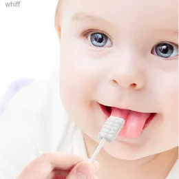 綿棒30pcs/box baby baby cleaner幼児の歯ブラシ使い捨て舌コーティングガーゼ綿スワブ新生児口腔ケアツールsuppliesl231116
