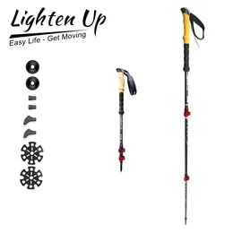 Rytus SKI POLES MOUND CLACK PRZYKŁAD ZEWNĘTRZNE LUKACJA TREKKING SHILS ALUMINUM NORDIC ULTRALIGHT Walking Cane Outdoor Camping SKI SKINGS 231116