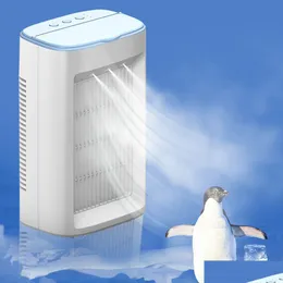 Outro jardim doméstico Outro jardim doméstico portátil ar condicionado mtifunction mini ventilador usb refrigerador elétrico spray de água névoa 3 velocidade de engrenagem dhigf