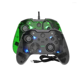 Oyun Denetleyicileri 10 adet Xbox One/Slim PC Konsol Serisi S/X Joystick Turbo Titreşim Gamepad için Yüksek Kaliteli Kablolu Denetleyici