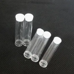 Cartridge Packaging Plastic Clear 12mm Tube Cart Packing Plastic Tube for Pen Atomizer Oil Tank DHL Free