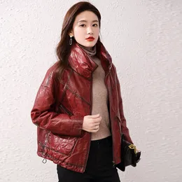 OC-Lauren S 40M995 Women's Genuine Leather Coats Winter Clothing Down Jacket Thickening Sheepskin