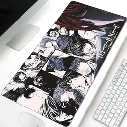 마우스 패드 손목 휴식 마우스 패드 홈 컴퓨터 XXL Mousepads Desk Mats Death Note Carpet 천연 고무 안티 슬립 소프트 마우스 매트 테이블 매트 YQ231117