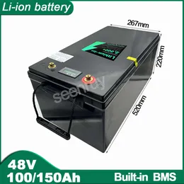 48V 100Ah 150AH Li ion With Charger Lithium Polymer Battery Pack Perfect For Golf Cart Forklift Crane Truck Tricycle MotorCycle