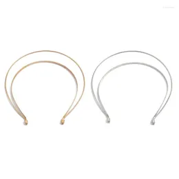 Headpieces Simple Sweet Hair Accessories Women Students Washing Face Hairband Crown Headbands Double Layered DIY Hoop Base