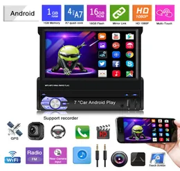 7 인치 1 Din Telescopic Screen Car GPS Navigator Android 91 Radio Allinone Big Screen Navigation Palm Car Full Touch8986728