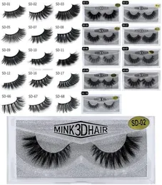 3D Mink Eyelashes makeup makeup false soft note natural shice fake lashes extension tools 20 Styles DHL 4803982
