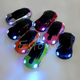 Möss Datortillbehör 2 4GHz 3D Optical Wireless Mouse Car Shape Mottagare USB för PC Laptop 231117