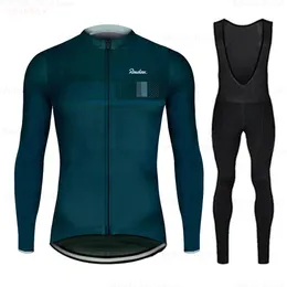 Set di maglie da ciclismo Raudax Set da ciclismo a maniche lunghe Abbigliamento da bicicletta Abbigliamento da ciclismo da montagna traspirante Tute Ropa Ciclismo Verano Triathlon 231116