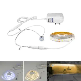 Strips 110V Touch Sensor Switch LED Strip Light 12V Flexible Adhesive Tape Lamp For Bedside Closet PC Screen Backlight DecorLED