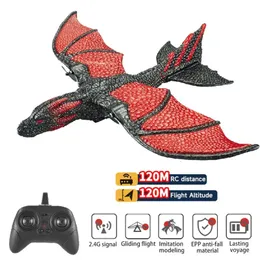 Animali RC elettrici Aereo RC XC60 2 4G Pterodattilo volante Modello di aereo Telecomando Aliante Schiuma EPP Regali per bambini VS SU35 Giocattoli per bambini 231117