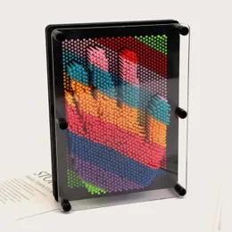رسم اللوحة لوازم ثلاثية الأبعاد استنساخ المعادن دبوس مضاد للفن شكل يدوي نموذج طفل ألعاب pinscreen لوحة الإبرة منحوتات نحت Pinart هدية 231117