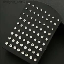 Stud 36pairs Mixed Sizes Rhinestone Stud Earrings For Women Girls Crystal Earrings Set Wedding Party Jewelry GiftL231117