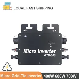 Grid-Tie 400W 600W 700W MPPT Pure Sine Wave Inverter DC 220V IP65 Vattentät support WiFi-anslutning Fit Solar Power System