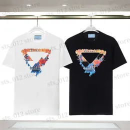 Męskie koszulki Nowe męskie damskie designerka T-koszulka Modna moda T-shirty Najwyższej jakości bawełniane koszulki Luksusowe luksusowe streetwear Hip Hop Tshirts T230417