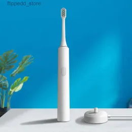 Diş fırçası yetişkin elektrikli diş fırçası sonik dalga şarj edilebilir otomatik indüksiyon şarj dişleri fırça su geçirmez brosse bir dişli elektrik q231117