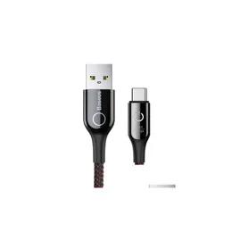 Cell Phone Cables Type C Cable Smart Power Off Usb For Xiaomi 10 9T Quick Charge 3.0 Redmi Note 9S Drop Delivery Phones Accessories Dhqot