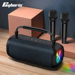 Altoparlanti per telefoni cellulari T12 Altoparlante Bluetooth portatile impermeabile da 80 W ad alta potenza RGB Subwoofer wireless a luce colorata 3D Stereo Surround TWS FM Boom Box Q231117