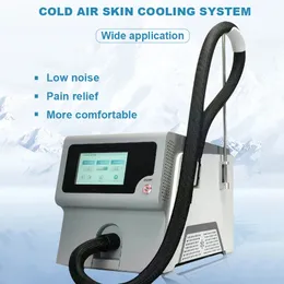 Postoperative Use Laser Treatment Cryotherapy Skin Cooling Cold Air Machine Pain Relief Swelling Reduction Low Noise 2 Heads -20 Degree Cryo Device