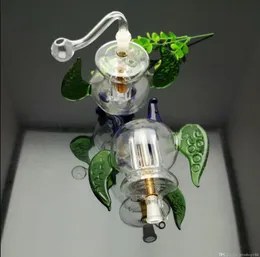 Pipa da fumo Mini bong in vetro Narghilè Forma di metallo colorato Narghilè in vetro treppiede colorato di vendita calda in Europa e in America