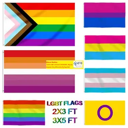 DHL GAY Flag قوس قزح الأشياء برايد ثنائي الجنس مثليه مثلي الجنس المثليين