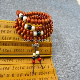 108 Sandalwood Buddha pärlor armband för män Kvinnor Lucky 8mm Träpärlor Pärlade armband tar med sig Heath och rikedomsmycken gåvor