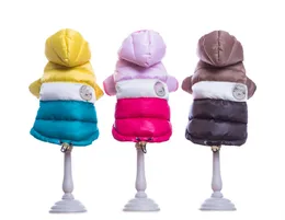 Abbigliamento per cani Fase invernale Abbigliamento per cani Gilet per gatti Maglione Designer Lettera Abbigliamento per animali domestici Cappotto per cuccioli Felpe Giacca in cotone addensato regalo di Natale kawaii