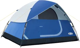 2/4/6 osoby rodzinne namiot kopuły z wyjmowaną muchą deszczową, łatwa konfiguracja na obóz na świeżym powietrzu