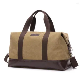 Duffel Påsar Canvas Bag Men's Casual Shoulder Portable Slunging Large Capacity Travel Outdoor Sports Drop Fulfillment