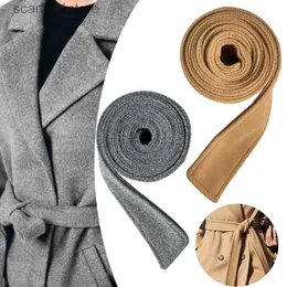 Bälten Woolen Sash Trench Coat Overcoat Jacket unisex slips faux ullbälte damer dekorativt brett bälte med dubbelsidiga bältes tillbehörsl231117