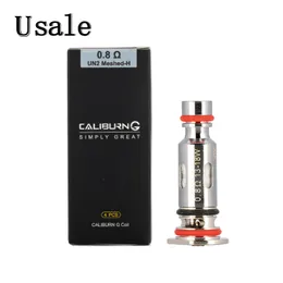 Uwell Caliburn G Mesh Coil cerâmica arte de parede 1.2ohm 1.0ohm 0.8ohm UN2 Meshed-H Cabeça de bobinas de reposição para Caliburn G Pod System Kit 100% autêntico