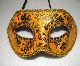 20PCS Half Face Mask Halloween Masquerade mask male Venice Italy flathead lace bright cloth masks7372626