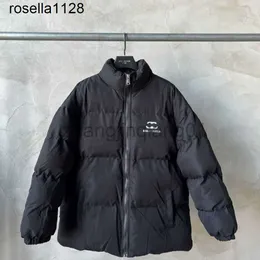 Yeni 23SS Tasarımcı Balanciagas Down Puffer Ceket Erkekleri Kadınlar Sonbahar Kış Moda Markaları Vintage Luxe Büyük Gevşek Basit Basit Balenciga Erkek Kadınlar Aşağı Ceket